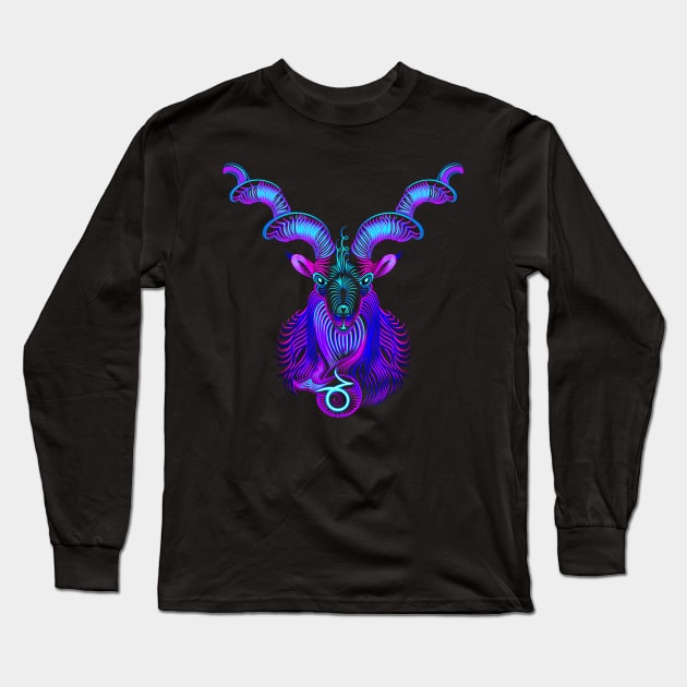 Capricorn Long Sleeve T-Shirt by DISOBEY